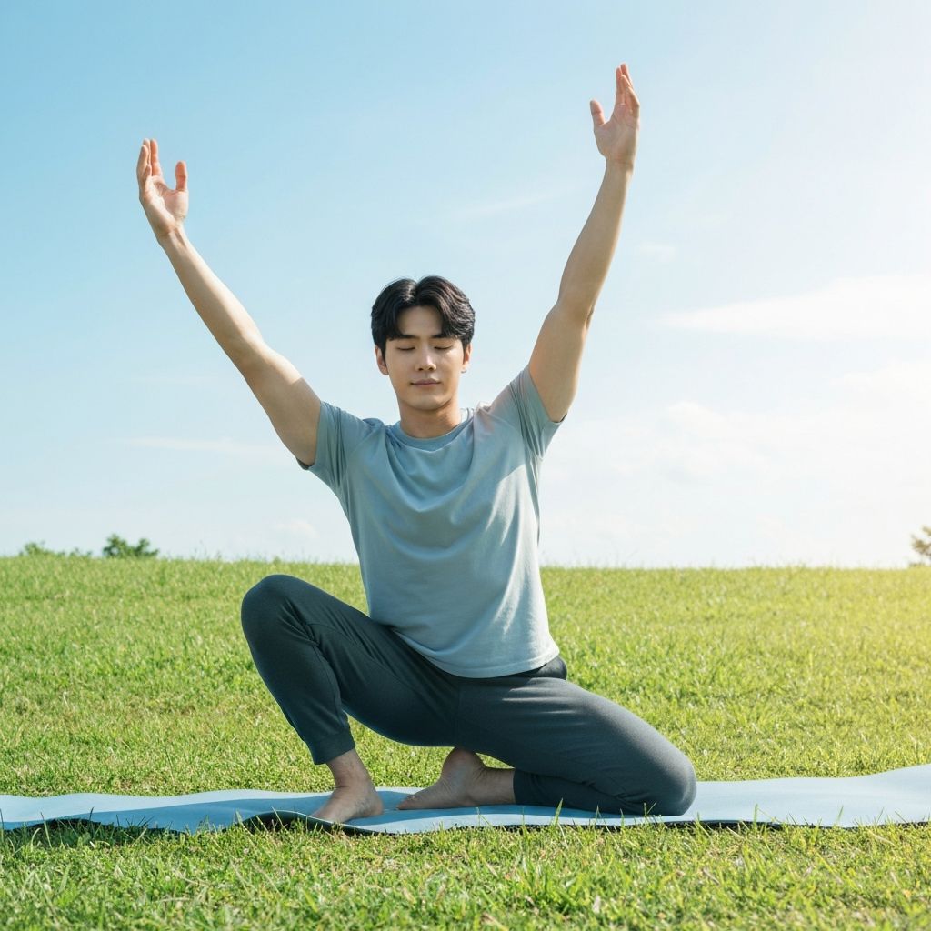 Person in nature during physical activity